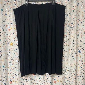 ASOS size 26 black midi jersey stretchy waist band skirt
